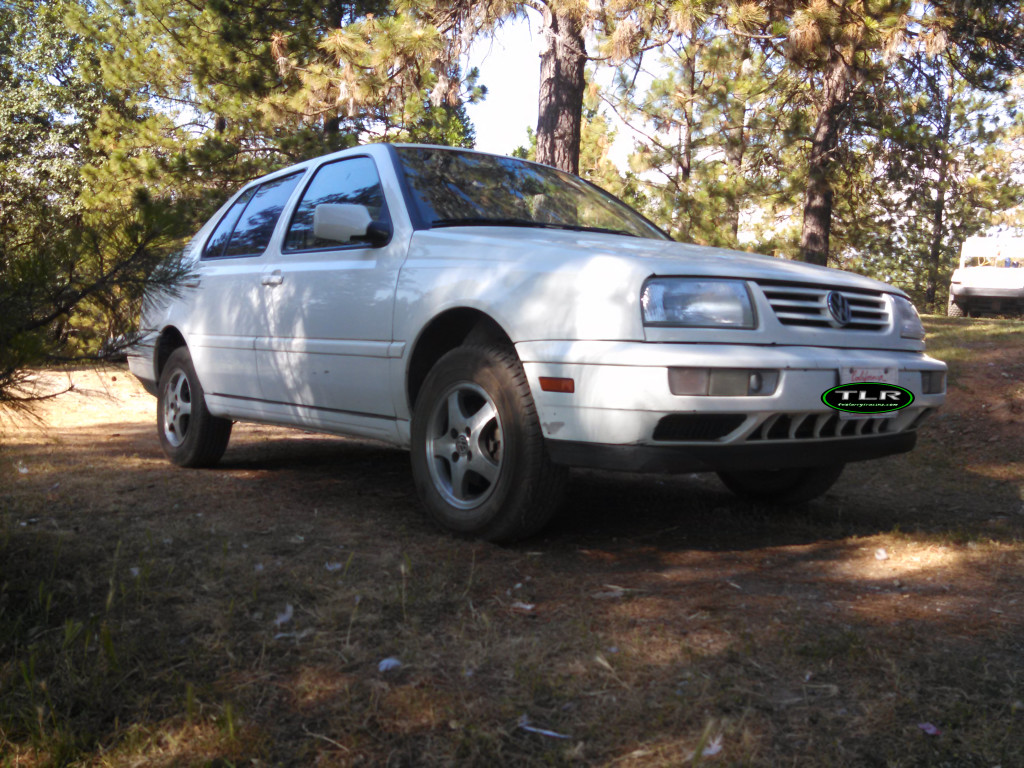 After lifting the Jetta, and with 195/70/14 truck tires.