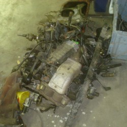 What a mess. Corrado, Jetta, and Vanagon parts.