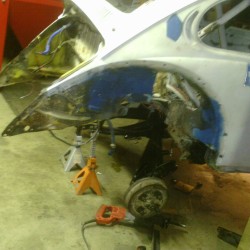 The rear before torsion bars.
