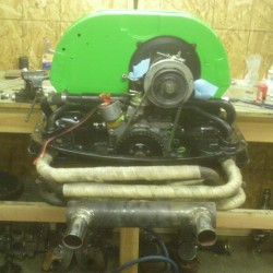 The engine ready to be installed.